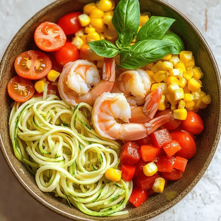 Summer Shrimp Zoodle Bowls are a light and refreshing meal. They combine fresh shrimp and spiralized zucchini, known as zoodles. This dish is perfect for quick weeknight dinners. It brings a burst of flavor and color to your table.