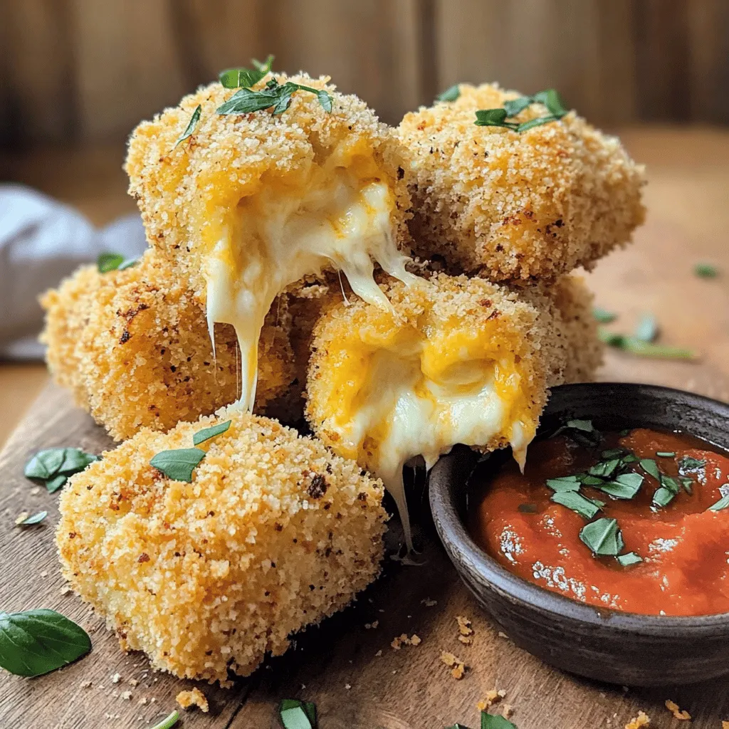 Cheesy Parmesan mozzarella bites are delightful snacks that pack a cheesy punch. You can enjoy them as appetizers, party snacks, or a quick treat. They are small, crispy balls filled with gooey cheese. When you bite in, the cheese melts in your mouth, creating a warm, comforting feeling.