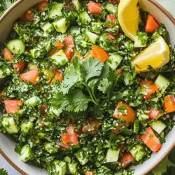 To make the best tabbouleh with cilantro, you need fresh and healthy ingredients. The main grain used is bulgur wheat. I prefer fine or medium bulgur for a light texture. You will need one cup of bulgur.