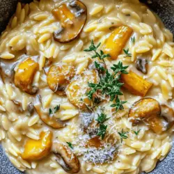 Pasta dishes have an undeniable charm, captivating our hearts and palates with their rich flavors and satisfying textures. Among the myriad of pasta recipes, creamy pasta dishes hold a special place, effortlessly combining comfort and indulgence. One such delightful dish is Creamy Mushroom Orzo—a recipe that embodies the essence of warmth and authenticity in every bite. This dish not only serves as an excellent meal for cozy nights at home but also shines as an impressive option for gatherings and celebrations.