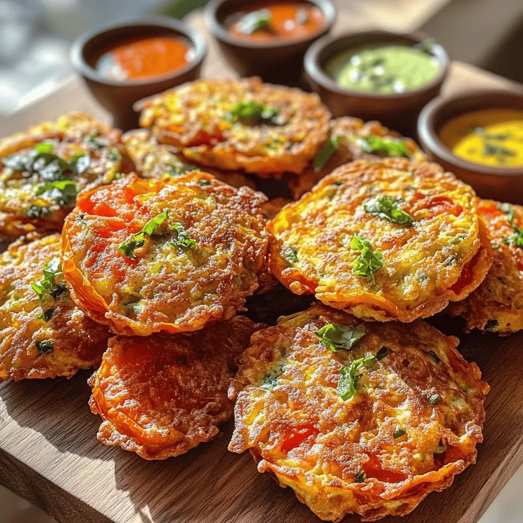 Tomato Fritters Delight is an irresistible culinary creation that captures the essence of fresh, ripe tomatoes in every bite. This versatile dish serves as an excellent option whether you're seeking appetizers, snacks, or a light meal. The appeal of this recipe lies not only in its vibrant flavors but also in its simplicity and ease of preparation. Imagine biting into a crispy fritter that bursts with the juicy goodness of tomatoes and is infused with aromatic herbs and spices. This delightful dish encourages home cooks to embrace the joy of cooking with seasonal produce, making it a must-try for anyone who appreciates the bounty of fresh ingredients.