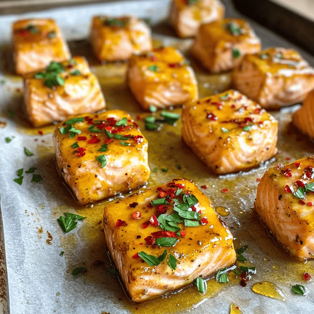 In the world of culinary delights, the combination of sweet and spicy has become a beloved trend. One dish that perfectly encapsulates this harmonious pairing is the Hot Honey Salmon Bites. This recipe not only showcases the delicate, rich flavor of salmon but elevates it with a delightful hot honey glaze that is sure to tantalize your taste buds. Whether you are searching for a quick and satisfying weeknight dinner or an impressive appetizer to serve at your next gathering, these bites are bound to be a hit.
