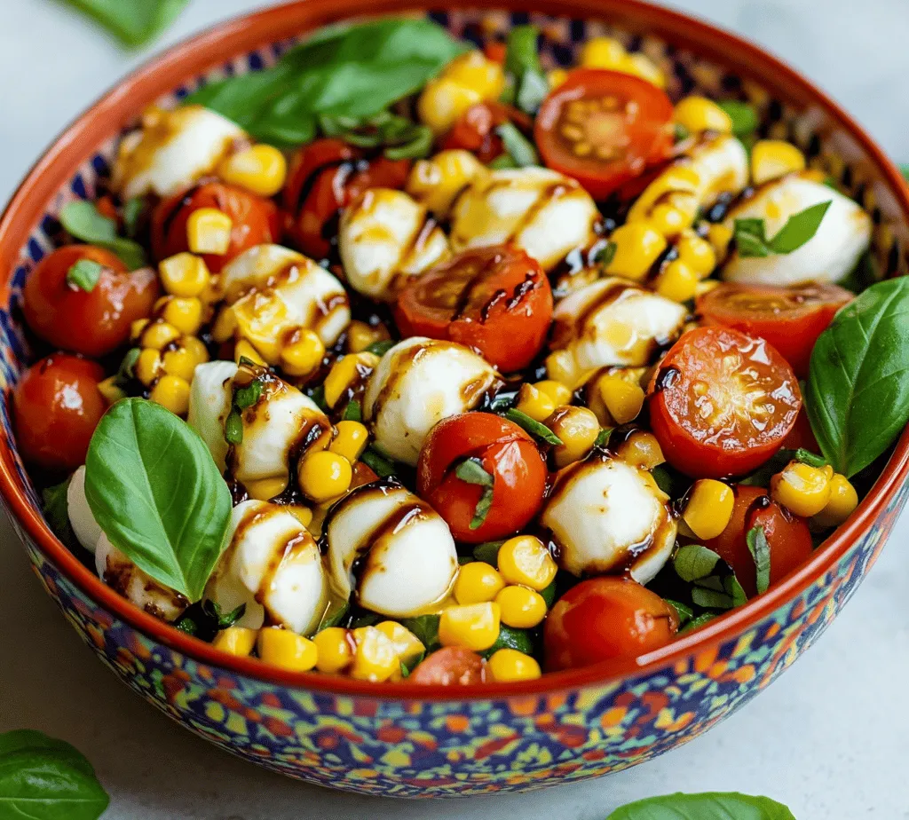 As summer approaches, our cravings shift towards vibrant, fresh dishes that celebrate the season's bounty. One such dish that perfectly encapsulates the essence of summer is Caprese Corn Salad. This delightful salad harmoniously combines sweet corn, juicy tomatoes, creamy mozzarella, and fragrant basil, creating a medley of flavors and textures that dance on your palate. Whether you're hosting a picnic, grilling at a barbecue, or enjoying a family dinner, this Caprese Corn Salad is versatile and easy to prepare, making it an ideal addition to any summer spread.