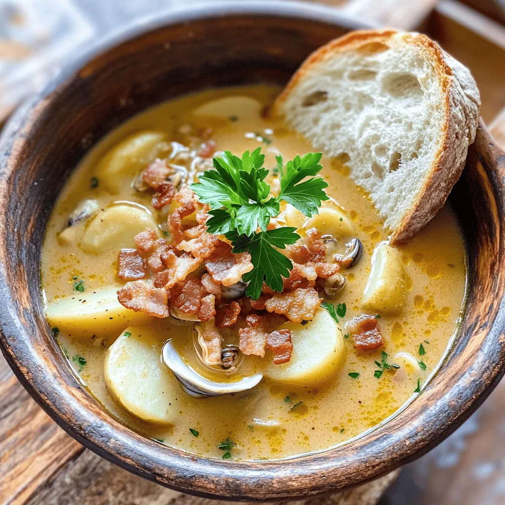 New England clam chowder is more than just a dish; it represents a rich culinary tradition that has been cherished in the northeastern United States for centuries. This creamy, hearty soup embodies comfort, making it a favorite whether enjoyed on a chilly winter evening or a breezy summer day. The beauty of clam chowder lies in its ability to bring warmth and satisfaction, drawing family and friends together around the dinner table.