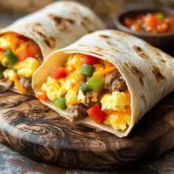 Incorporating meal prep into your weekly routine can dramatically reduce stress during busy mornings. Freezer breakfast burritos allow you to batch-cook a large quantity of meals that are ready to go. This means that when the alarm rings and you’re short on time, you can simply grab a burrito from the freezer, heat it up, and enjoy a wholesome breakfast in minutes.