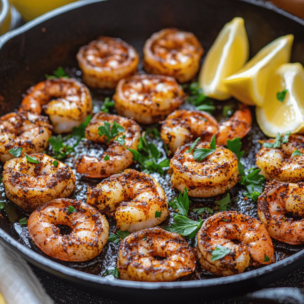 Blackened shrimp are shrimp coated with a spice mix and cooked at high heat. This method gives the shrimp a dark, charred crust. I love how the spices create a bold flavor that many find irresistible. The blackening technique comes from Cajun cuisine, which is rich in spices and flavor.