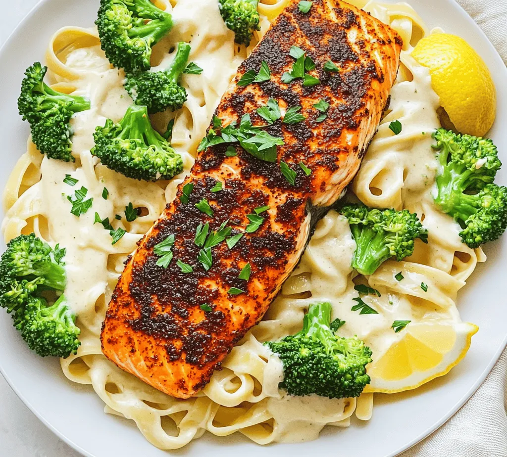 To create a remarkable Blackened Salmon & Broccoli Alfredo, it's essential to understand the key components of the recipe. Each ingredient plays a significant role in the overall flavor and nutritional profile of the dish.