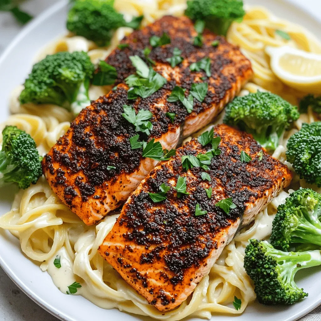 To create a remarkable Blackened Salmon & Broccoli Alfredo, it's essential to understand the key components of the recipe. Each ingredient plays a significant role in the overall flavor and nutritional profile of the dish.