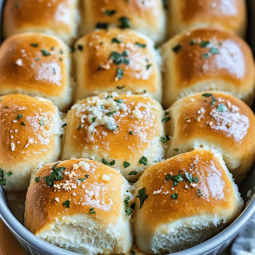 To make homemade garlic bread rolls, you need simple ingredients. Start with 3 cups of all-purpose flour. You will also need 2 tablespoons of sugar. One packet of active dry yeast is key for rising. Add 1 teaspoon of salt for flavor. For moisture, use 1 cup of warm milk. Melt 4 tablespoons of unsalted butter to mix in. Finally, gather 4 cloves of minced garlic and 2 tablespoons of finely chopped fresh parsley.