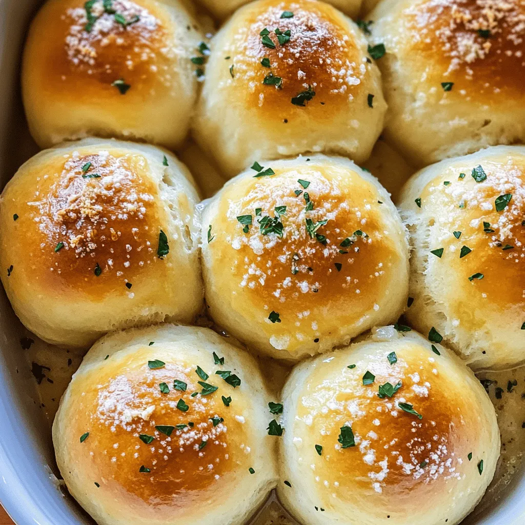 To make homemade garlic bread rolls, you need simple ingredients. Start with 3 cups of all-purpose flour. You will also need 2 tablespoons of sugar. One packet of active dry yeast is key for rising. Add 1 teaspoon of salt for flavor. For moisture, use 1 cup of warm milk. Melt 4 tablespoons of unsalted butter to mix in. Finally, gather 4 cloves of minced garlic and 2 tablespoons of finely chopped fresh parsley.