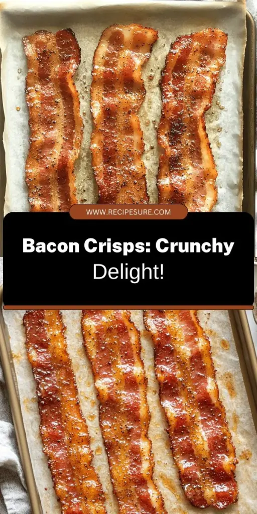 Discover how to bake bacon crisps, the ultimate snack for any occasion! This easy recipe transforms thick-cut bacon into crunchy, savory delights with a perfect sweet and spicy coating. Whether for entertaining or a cozy night, these baked bacon crisps are a must-try. Get ready to impress your guests or satisfy your cravings with this simple yet delicious treat. Click through to explore the full recipe and elevate your snacking game!