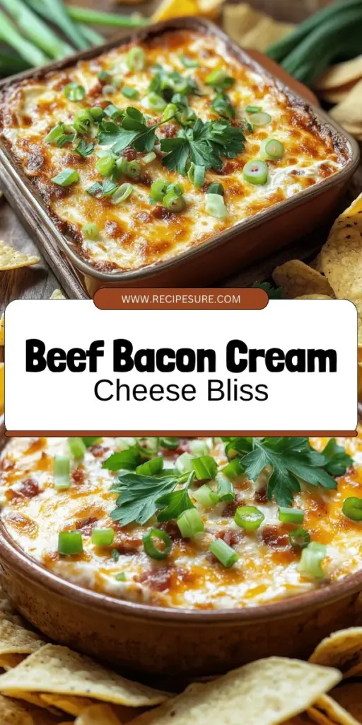 Discover the irresistible Beef Bacon Cream Cheese Dip that will wow your guests at any event! This creamy, savory appetizer is a delicious blend of cream cheese, beef bacon, and cheddar cheese, enhanced with garlic and Worcestershire sauce. With simple ingredients and easy steps, you can create a crowd-pleasing dip that keeps everyone coming back for more. Ready to impress? Click through to explore the full recipe and elevate your appetizer game!