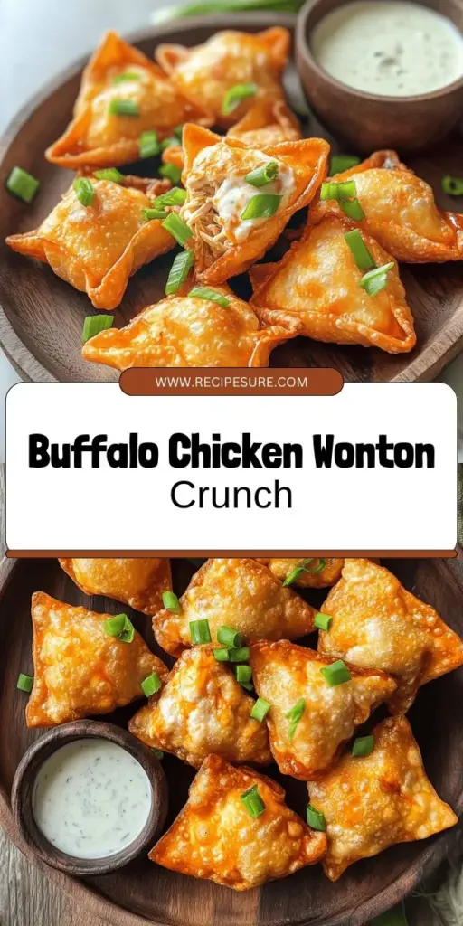 Indulge in a spicy twist with crispy air fryer buffalo chicken wontons, perfect for game days or casual gatherings! These crunchy bites blend the bold flavors of buffalo chicken and creamy filling encased in a crispy wonton wrapper, all without the excess oil. Easy to make and sure to please, these wontons are a must-try snack! Click through for the full recipe and impress your friends with this delicious treat today!