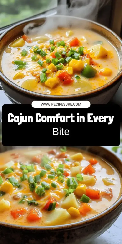 Discover the perfect blend of comfort and spice with our Spicy Cajun Comfort in a Bowl recipe! This creamy, potato-based soup combines the delightful warmth of traditional comfort food with zesty Cajun flavors. Easy to make and packed with wholesome ingredients, it's perfect for family gatherings or cozy weeknights. Ready to savor this hearty dish? Click through to explore the full recipe and bring this flavorful bowl of happiness to your kitchen!