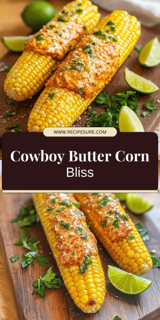 Discover the joy of Cowboy Butter Roasted Corn, a must-try summer recipe that elevates sweet, juicy corn with a delicious cowboy butter blend. Perfect for barbecues, picnics, or cozy family dinners, this dish bursts with flavor from garlic, smoked paprika, and lime. Learn how to make this easy and versatile side that complements grilled meats or can be enjoyed alone. Click through to explore the full recipe and wow your guests this season!