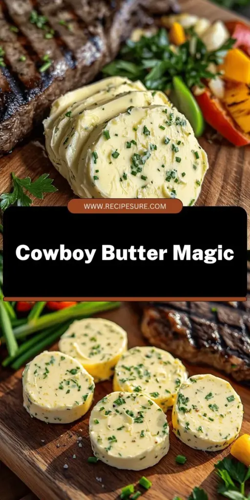 Elevate your mealtime with Cowboy Butter Bliss, the ultimate flavorful companion for any dish! This rich, creamy spread combines buttery goodness with garlic, fresh herbs, and spices, making it perfect for grilled meats, vegetables, and even bread. Easy to make and endlessly versatile, Cowboy Butter will impress your family and friends without the fuss. Discover how to create this delicious condiment and transform your cooking by clicking through to our blog for the full recipe!