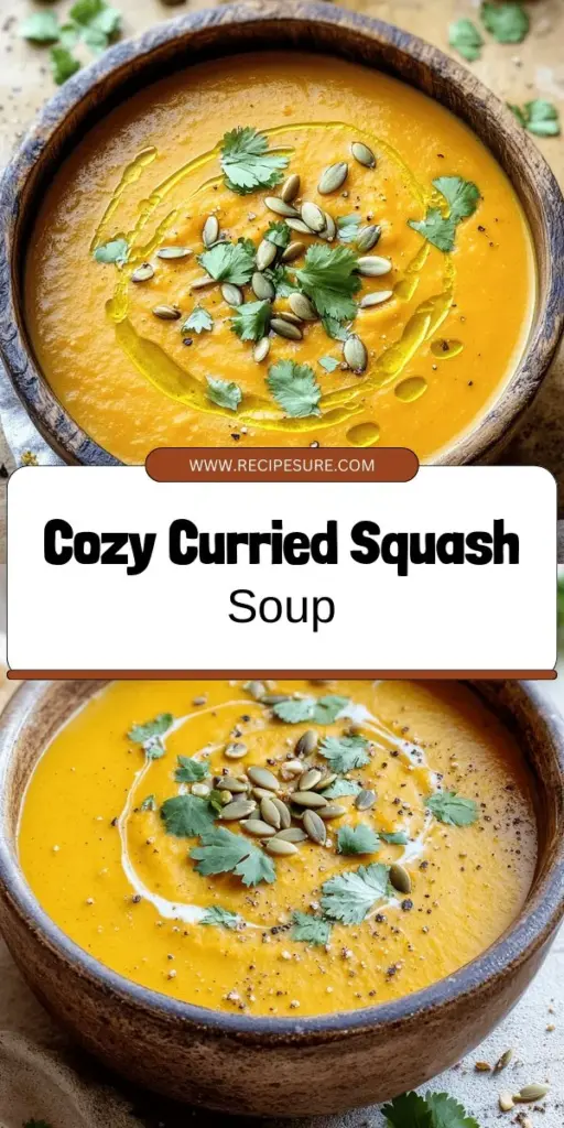Warm up your fall with a bowl of delicious Creamy Curried Butternut Squash Soup! This easy recipe combines the sweet, nutty flavor of butternut squash with aromatic spices for a cozy, comforting dish. Packed with vitamins and fiber, this soup is as nutritious as it is tasty. Perfect for weeknight dinners or festive gatherings, it's sure to impress. Click through to explore the full recipe and start creating your comforting bowl today!
