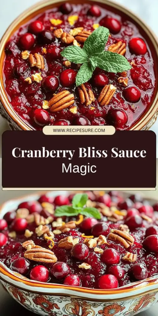 Bring the festive spirit to your kitchen with this delightful Cranberry Bliss Sauce! Perfectly balancing tart cranberries, zesty orange juice, and a hint of cinnamon, this versatile sauce enhances everything from holiday meals to everyday dishes. Discover step-by-step instructions, nutrition insights, and creative serving ideas in our blog post. Click through for the full recipe and let your holiday celebrations shine with this delicious addition!