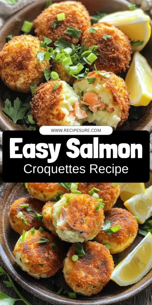 Looking for a quick and delicious meal? Try this easy salmon croquettes recipe that's perfect for any night! Made with simple ingredients like canned salmon, potatoes, and fresh herbs, these tasty bites can be baked, fried, or air-fried for your convenience. Whether you're feeding the family or hosting friends, salmon croquettes are sure to impress. Click through to uncover the full recipe and step-by-step instructions for a dish everyone will love!