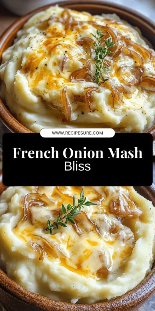 Indulge in the ultimate comfort food with French Onion Mashed Potatoes! This creamy, dreamy dish combines rich caramelized onions and melty Gruyère cheese with fluffy Yukon Gold potatoes for a flavor explosion that will delight your taste buds. Perfect for any holiday spread or family dinner, this recipe promises to elevate your dining experience. Click through to discover the steps to create this heartwarming dish that’s sure to impress your guests!