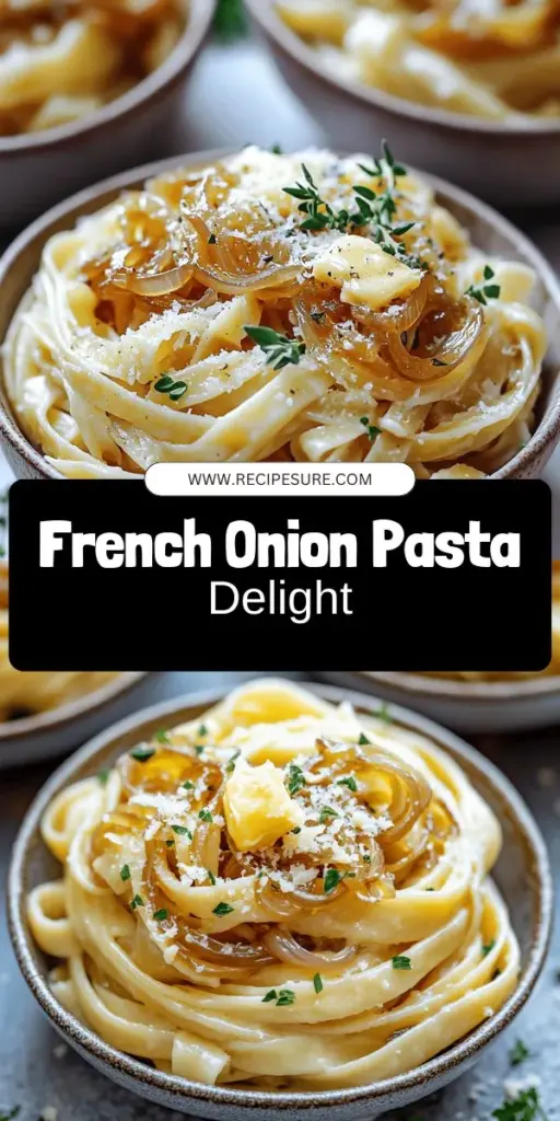 Indulge in the irresistible flavors of our French Onion & Browned Butter Pasta recipe! This delightful dish combines sweet caramelized onions and nutty browned butter, creating a pasta experience that’s both comforting and sophisticated. Perfect for any occasion, it's simple to make and full of rich flavors. Click through to explore the full recipe and elevate your dinner tonight with this delicious fusion of French and Italian cuisine!