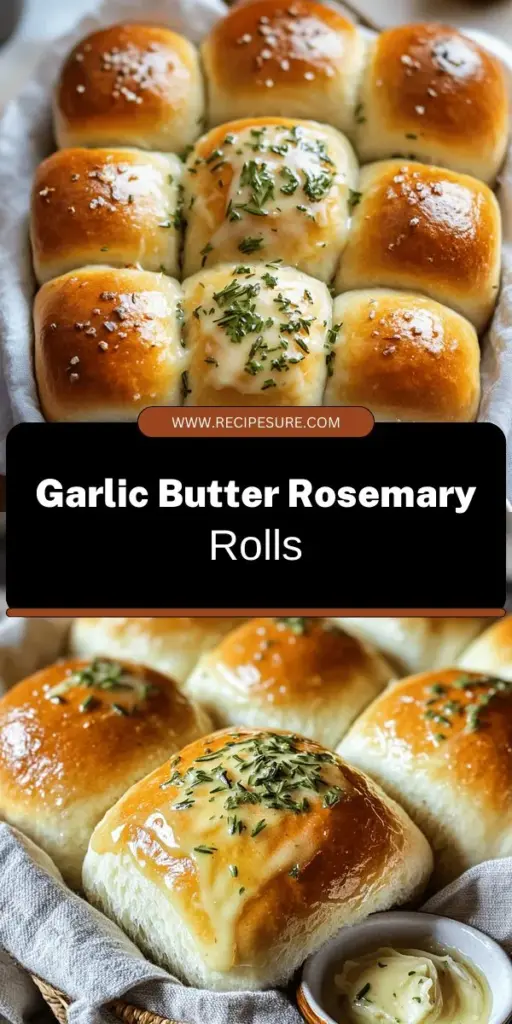 Discover how to create delicious Rosemary Dinner Rolls with Garlic Butter that will elevate your mealtime. This step-by-step guide takes you through each ingredient's role, ensuring fluffy, flavorful rolls that impress family and friends. With a golden crust and fragrant rosemary, these rolls are perfect for gatherings or cozy dinners. Click to explore the full recipe and start your baking adventure today!