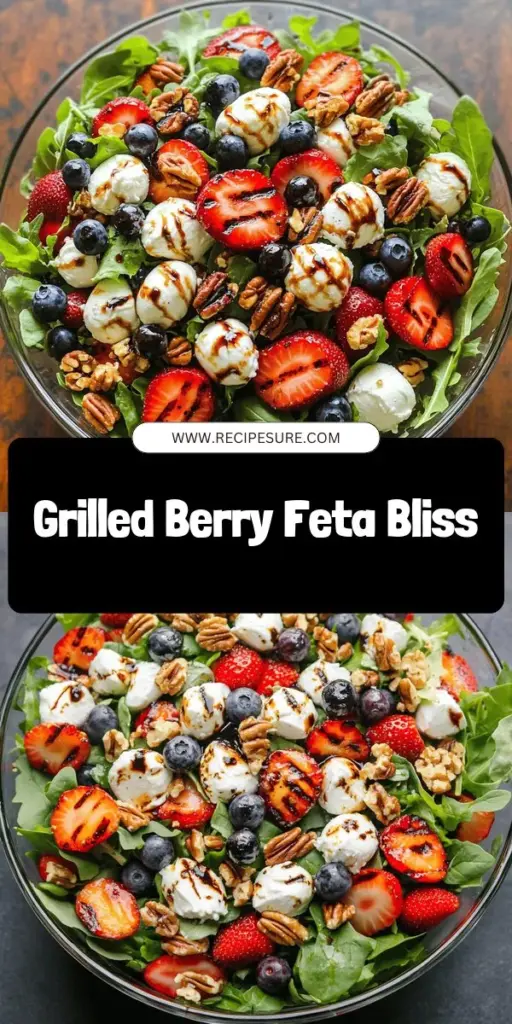 Discover the perfect summer dish with our Red, White, and BBQ: Grilled Berry & Feta Salad recipe! This colorful and refreshing salad combines sweet grilled berries, creamy feta, and crunchy pecans, making it a standout for any outdoor gathering. Packed with nutrients and bursting with flavor, this salad is not only delicious but also healthy. Click through for the step-by-step recipe and elevate your summer menus with this vibrant creation!