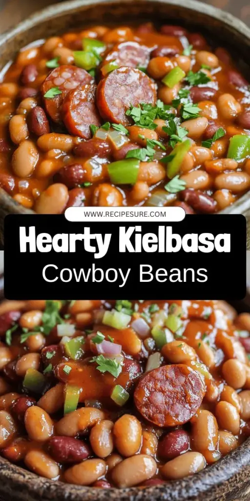 Discover the ultimate comfort food with this delicious Kielbasa Cowboy Beans recipe! Perfect for potlucks and family dinners, this hearty dish combines smoky kielbasa, nutritious beans, and flavorful spices for a meal everyone will love. Learn how to prepare it easily and explore variations to make it your own. Click through to dive into the detailed recipe and create a crowd-pleasing feast that sparks joy around the table!
