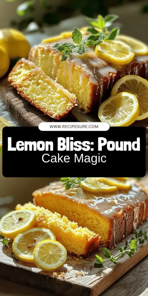 Indulge in the delightful flavors of Italian Lemon Pound Cake, a fluffy dessert that will elevate your baking game! This easy recipe combines fresh lemon juice and zest with simple ingredients for a perfect treat. Discover the step-by-step instructions, tips for making it moist, and exciting variations to try. Whether for a special occasion or a cozy gathering, this cake is sure to impress! Click through now to explore the full recipe and start baking your delicious masterpiece!
