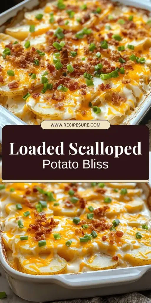 Discover the ultimate comfort food with this loaded scalloped potatoes recipe that elevates a classic dish to new heights! Combining creamy russet potatoes with crispy bacon and gooey cheese, this indulgent side is perfect for any gathering. Learn how to achieve the ideal texture and flavor balance with simple ingredients and easy-to-follow steps. Click through to explore this heartwarming recipe and impress your guests at your next meal!