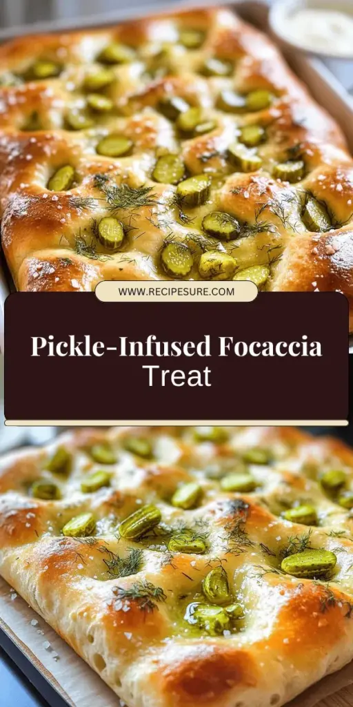 Discover the mouthwatering Dill Pickle Focaccia Bread recipe that combines the fluffy goodness of traditional focaccia with the zesty crunch of dill pickles. This unique culinary delight is perfect for gatherings or as a scrumptious snack. Learn how to create this flavorful bread step-by-step, and treat your taste buds to an unforgettable experience. Click through for the full recipe and start your baking adventure today!