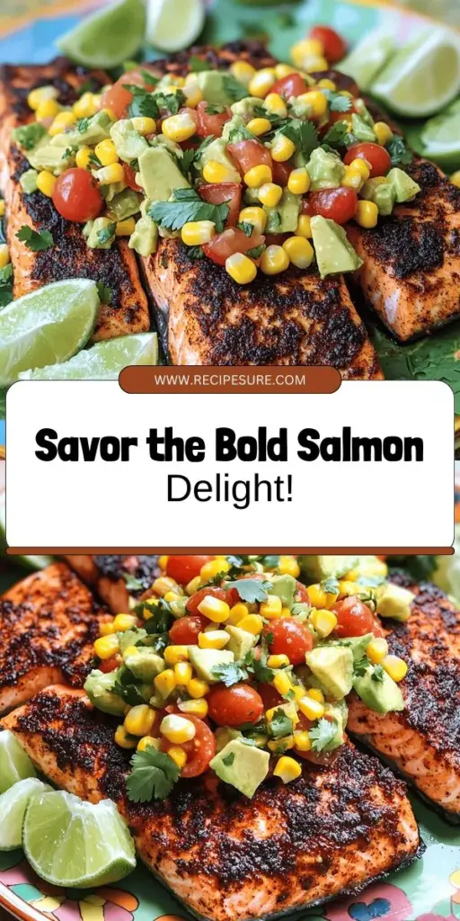 Elevate your dinner with this Tasty Blackened Salmon with Avocado Corn Salsa recipe! Discover how to make perfectly seasoned salmon paired with a fresh, zesty salsa that bursts with flavor. Packed with healthy nutrients and easy to customize, this dish is perfect for any occasion. Click through for detailed steps and tips to impress your guests and delight your taste buds with a meal that's both delicious and nutritious!