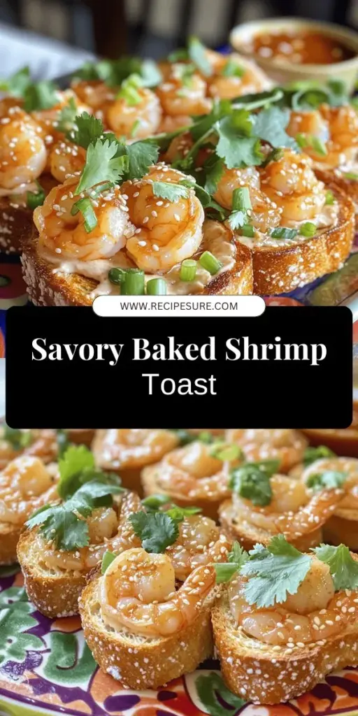 Discover the deliciousness of Baked Shrimp Toast, a delightful starter that's sure to impress! This easy recipe blends tender shrimp with crunchy bread and flavorful seasonings, making it a perfect appetizer for any gathering. With simple tips, ingredient swaps, and serving ideas included, you'll learn how to create this mouthwatering dish for friends or a cozy night in. Click through to explore the full recipe and elevate your cooking game!