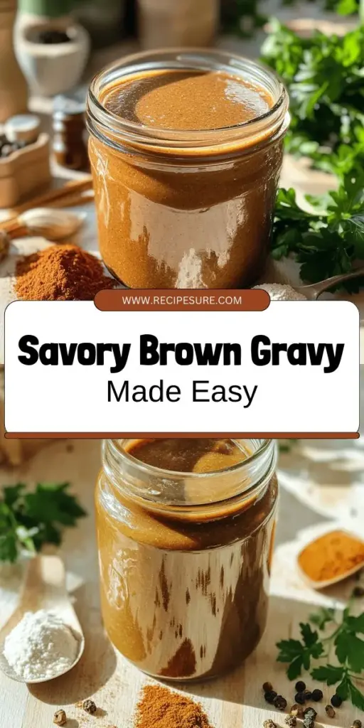 Discover how to elevate your cooking with this savory homemade brown gravy mix! This simple recipe not only enhances the flavor of your meals but also offers a healthier, customizable alternative to store-bought options. Packed with rich flavors and easy to prepare using pantry staples, you'll save money and reduce food waste. Click through to explore the full recipe and transform your dishes into comforting delights!