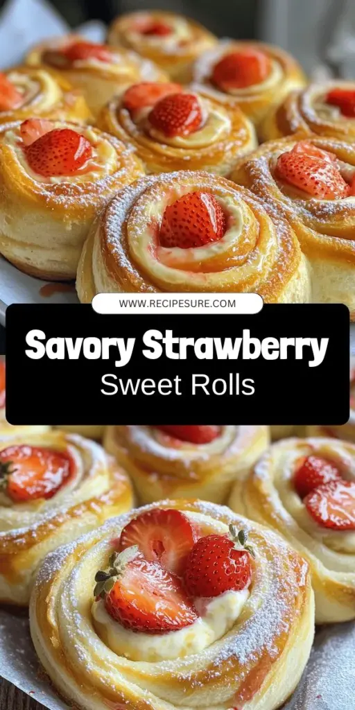 Indulge in the perfect blend of sweet and savory with Strawberry Cheesecake Sweet Rolls! These delightful rolls feature soft dough enveloping a creamy cheesecake filling and fresh strawberries, perfect for brunch or satisfying a sweet craving. Follow our easy step-by-step recipe and serve them warm with delicious toppings. Ready to impress your guests? Click through to explore full instructions and make these scrumptious rolls today!