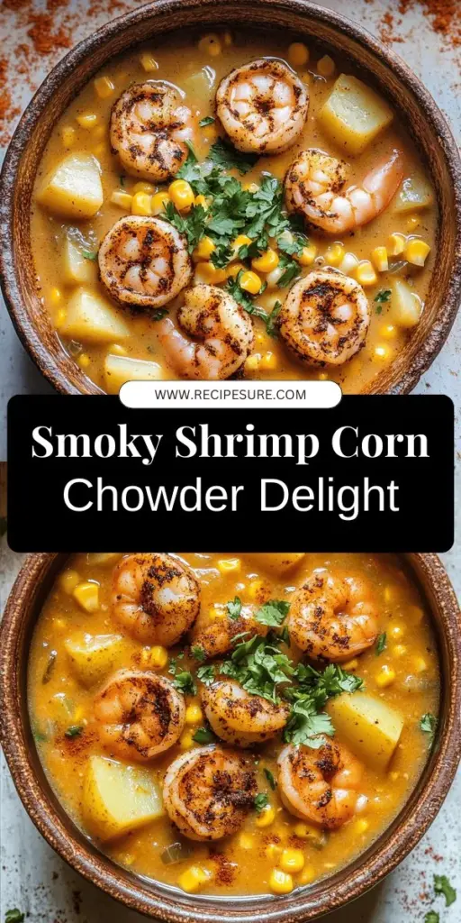 Experience the ultimate comfort in a bowl with our Smoky Blackened Shrimp and Sweet Corn Chowder. This delicious recipe combines perfectly seasoned shrimp with sweet corn for a warm and satisfying dish that's perfect for any occasion. Whether it's a cozy weeknight dinner or a festive gathering, this chowder is sure to impress. Click through to explore the recipe and elevate your cooking game with this flavor-packed delight!