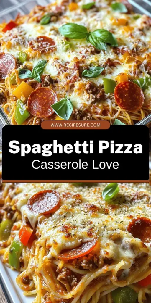 Satisfy your cravings with the Spaghetti Pizza Casserole, a delightful fusion of two beloved classics! This easy-to-make dish combines the comforting flavors of spaghetti and the cheesy goodness of pizza, making it a family favorite for busy nights or gatherings. Customize it with your choice of veggies and proteins for a personal touch. Click through to explore this mouthwatering recipe and bring comfort food to your table tonight!