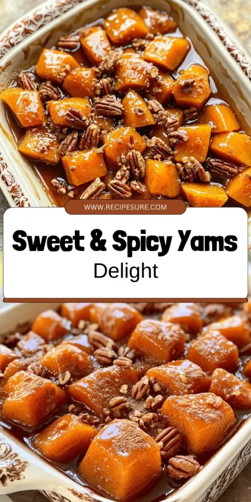 Indulge in the warmth and nostalgia of Sweet and Spicy Candied Yams, a comforting side dish perfect for festive occasions or family dinners. This recipe blends the natural sweetness of yams with rich brown sugar, maple syrup, and a hint of spice for unforgettable flavor. Discover how to make this classic dish that’s sure to impress your guests. Click through to explore the full recipe and make sweet memories at your next meal!