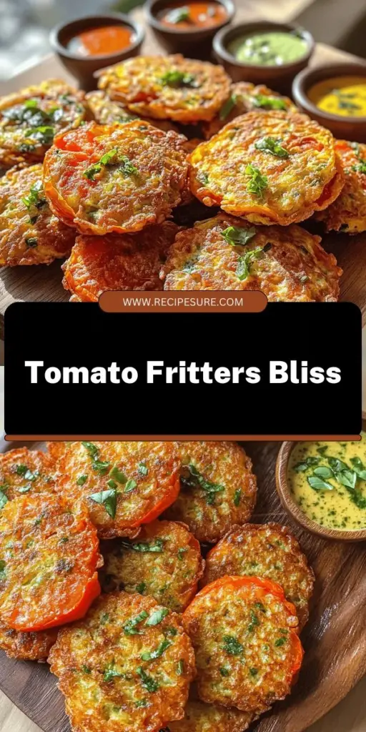 Savor the taste of summer with our Tomato Fritters Delight recipe! These crispy, flavorful fritters are packed with juicy tomatoes and aromatic herbs, making them perfect as appetizers, snacks, or light meals. Easy to prepare and customizable for any dietary preference, they're a must-try for any home cook. Ready to elevate your dining experience? Click through to explore our simple recipe and start creating delicious memories today!