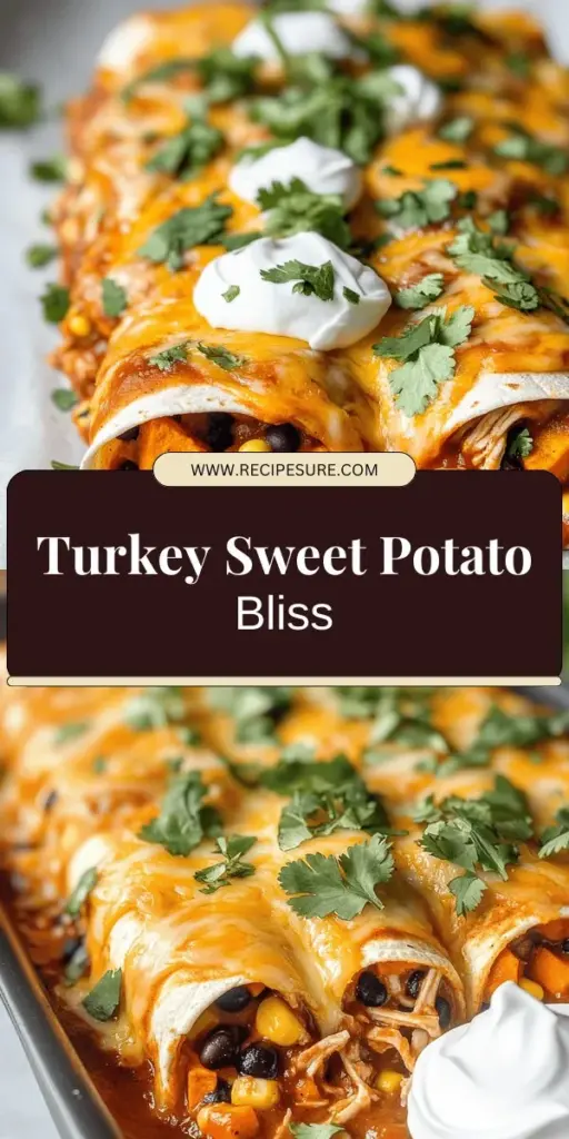 Get ready to delight your taste buds with Turkey & Sweet Potato Enchiladas, a perfect way to transform leftover turkey into a nutritious and delicious meal! This recipe beautifully blends savory turkey with the natural sweetness of sweet potatoes, all wrapped in warm tortillas and drenched in rich enchilada sauce. Perfect for busy weeknights or gatherings, these enchiladas are sure to impress. Click through to explore the full recipe and tips for a wholesome delight!
