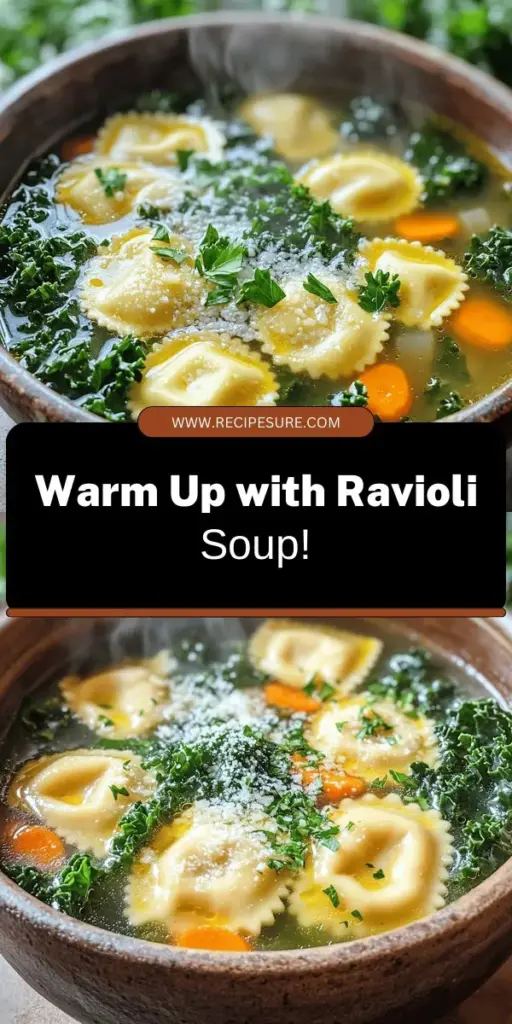 Warm up your evenings with this Cozy Ravioli Soup Recipe that’s as comforting as a hug in a bowl. This delightful dish combines tender ravioli, fresh vegetables, and a flavorful broth, making it perfect for chilly nights. With simple ingredients and easy preparation, you can create a meal that brings everyone together. Discover the full recipe and elevate your dining experience—click through to explore this comforting delight today!