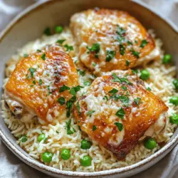 Garlic Parmesan Chicken and Rice is a dish that perfectly marries comfort with simplicity, making it a favorite in many households. This one-pan meal is not only rich in flavor but also incredibly easy to prepare, making it an ideal choice for busy weeknights or cozy family dinners. The aromatic blend of garlic and the nutty, creamy notes of Parmesan cheese elevate the dish to a new level of deliciousness, creating a satisfying meal that everyone will love.
