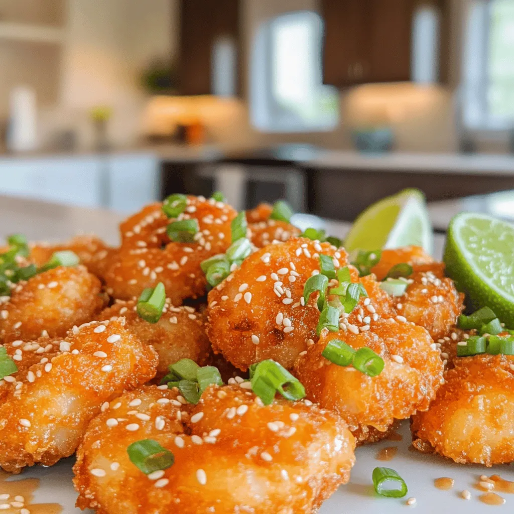 To make a great bang bang shrimp recipe, you need key ingredients. Start with one pound of large shrimp. Make sure they are peeled and deveined. Next, you need one cup of buttermilk. This helps tenderize the shrimp.