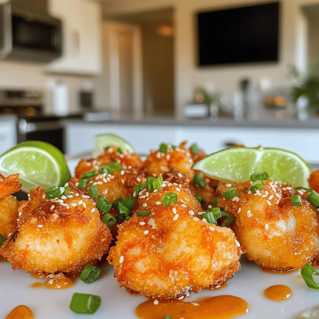 To make a great bang bang shrimp recipe, you need key ingredients. Start with one pound of large shrimp. Make sure they are peeled and deveined. Next, you need one cup of buttermilk. This helps tenderize the shrimp.