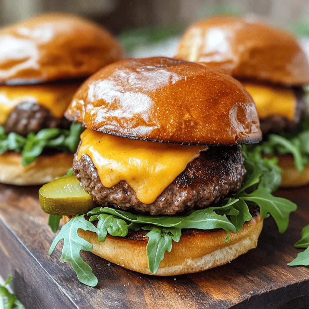 To make tasty beef sliders, you need a few key ingredients. The main one is ground beef. I prefer 80/20 beef for juicy sliders. This mix has enough fat to keep the meat moist.