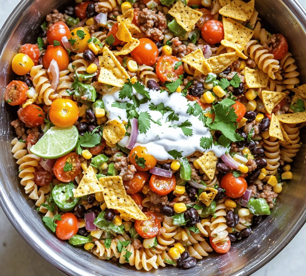 Taco pasta salad is a delightful and vibrant dish that brings together the beloved flavors of traditional tacos with the hearty texture of pasta. This unique fusion creates an exciting culinary experience that is both familiar and innovative. As summer barbecues, family gatherings, and potlucks approach, this dish stands out as a crowd-pleaser, appealing to both taco lovers and pasta enthusiasts alike. Its easy preparation and adaptability make it a perfect choice for any occasion, whether you're hosting a lively fiesta or simply looking to enjoy a flavorful meal at home.