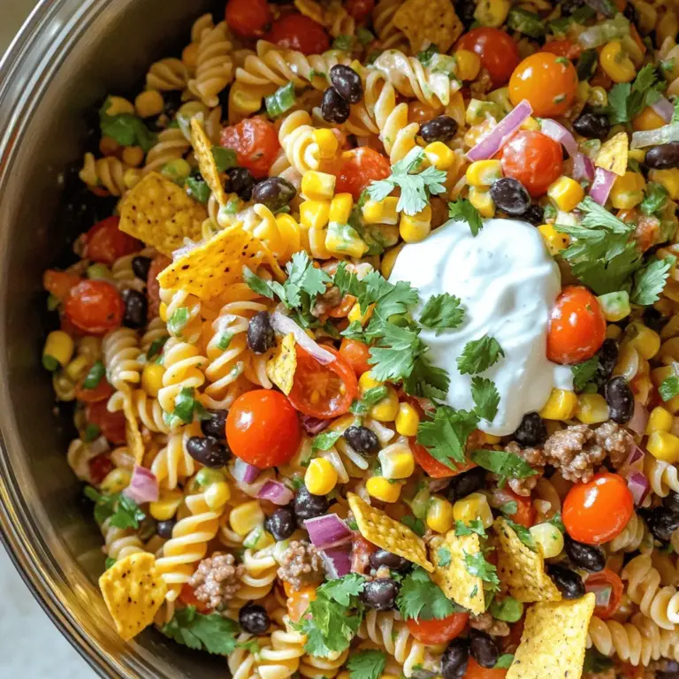 Taco pasta salad is a delightful and vibrant dish that brings together the beloved flavors of traditional tacos with the hearty texture of pasta. This unique fusion creates an exciting culinary experience that is both familiar and innovative. As summer barbecues, family gatherings, and potlucks approach, this dish stands out as a crowd-pleaser, appealing to both taco lovers and pasta enthusiasts alike. Its easy preparation and adaptability make it a perfect choice for any occasion, whether you're hosting a lively fiesta or simply looking to enjoy a flavorful meal at home.