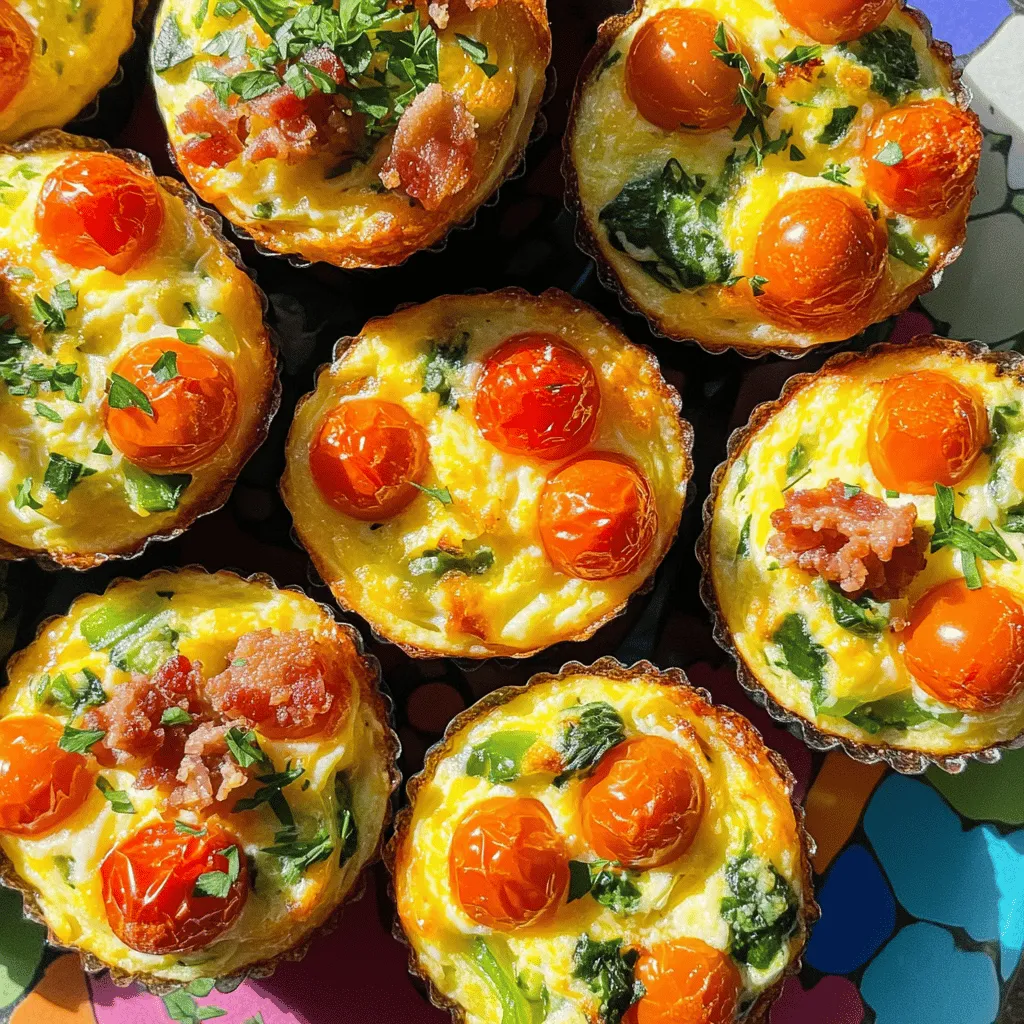 Easy Breakfast Egg Muffins are tasty, portable meals. They are also known as breakfast egg cups. You make them by mixing eggs with veggies and cheese. Then, you bake the mixture in a muffin tin. These muffins are perfect for busy mornings or meal prep.