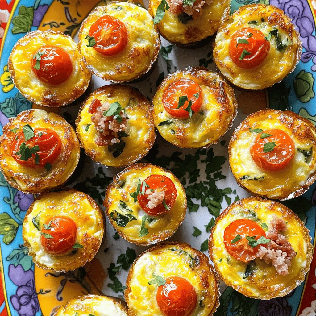 Easy Breakfast Egg Muffins are tasty, portable meals. They are also known as breakfast egg cups. You make them by mixing eggs with veggies and cheese. Then, you bake the mixture in a muffin tin. These muffins are perfect for busy mornings or meal prep.