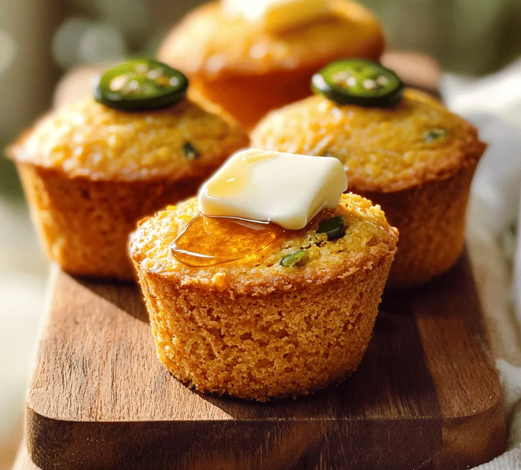 What sets Sweet & Spicy Cornbread Muffins apart is their perfect balance of sweetness and spice. The natural sweetness from the honey harmonizes beautifully with the heat of the jalapeños, creating a taste experience that is both complex and satisfying. This delightful combination is not just about flavors; it’s an adventure that invites you to savor every crumb.